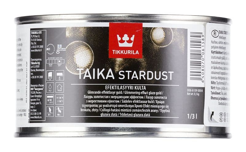 Декоративна боя Taika Stardust Звезден прах злато 0,33л
