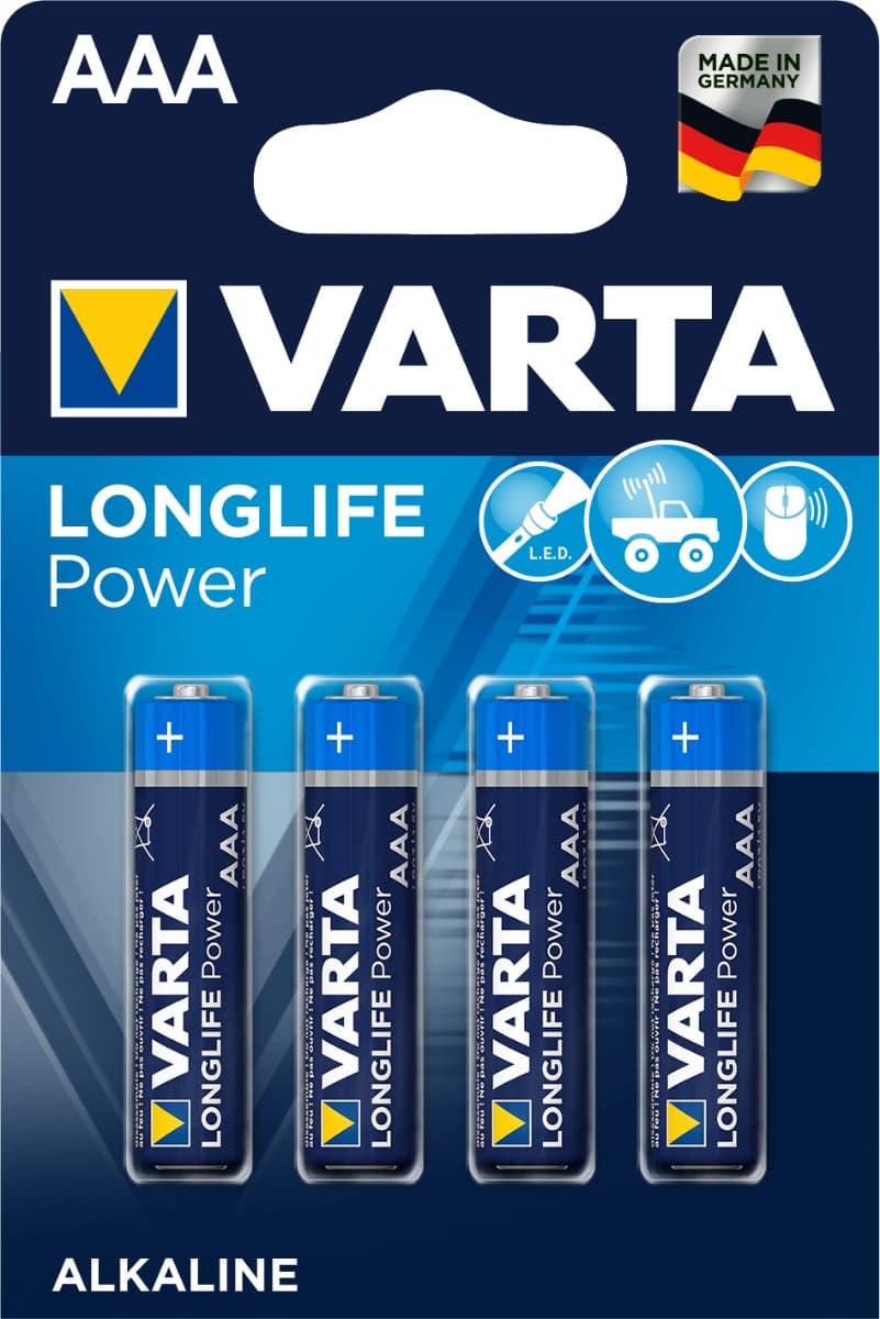 Батерии Varta Longlife Power 4903 AAA / 4 броя