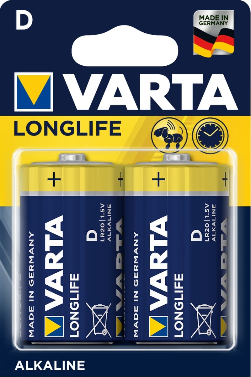 Батерии Varta Longlife 4120 D / 2 броя