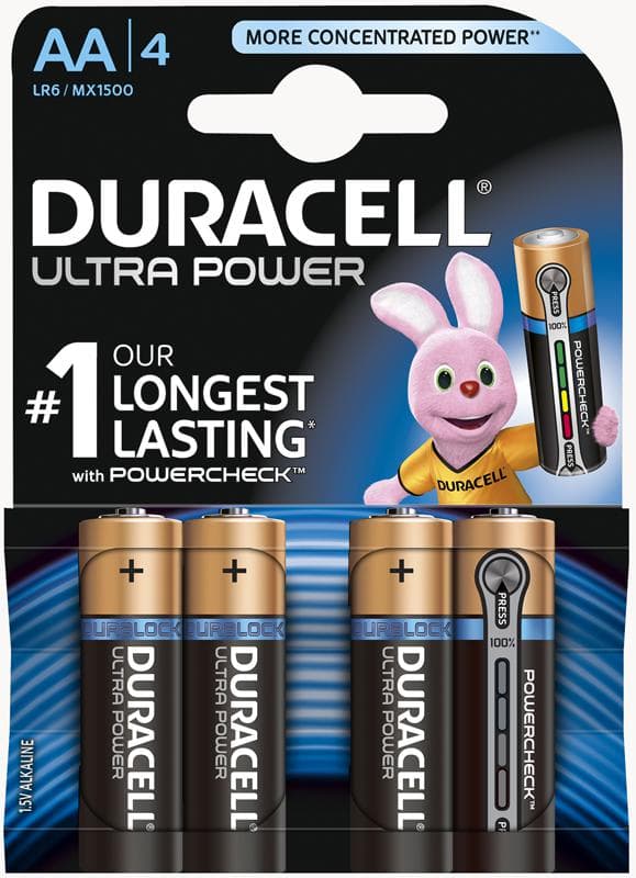 Батерия Duracell Ultra MX1500 AA 4 броя