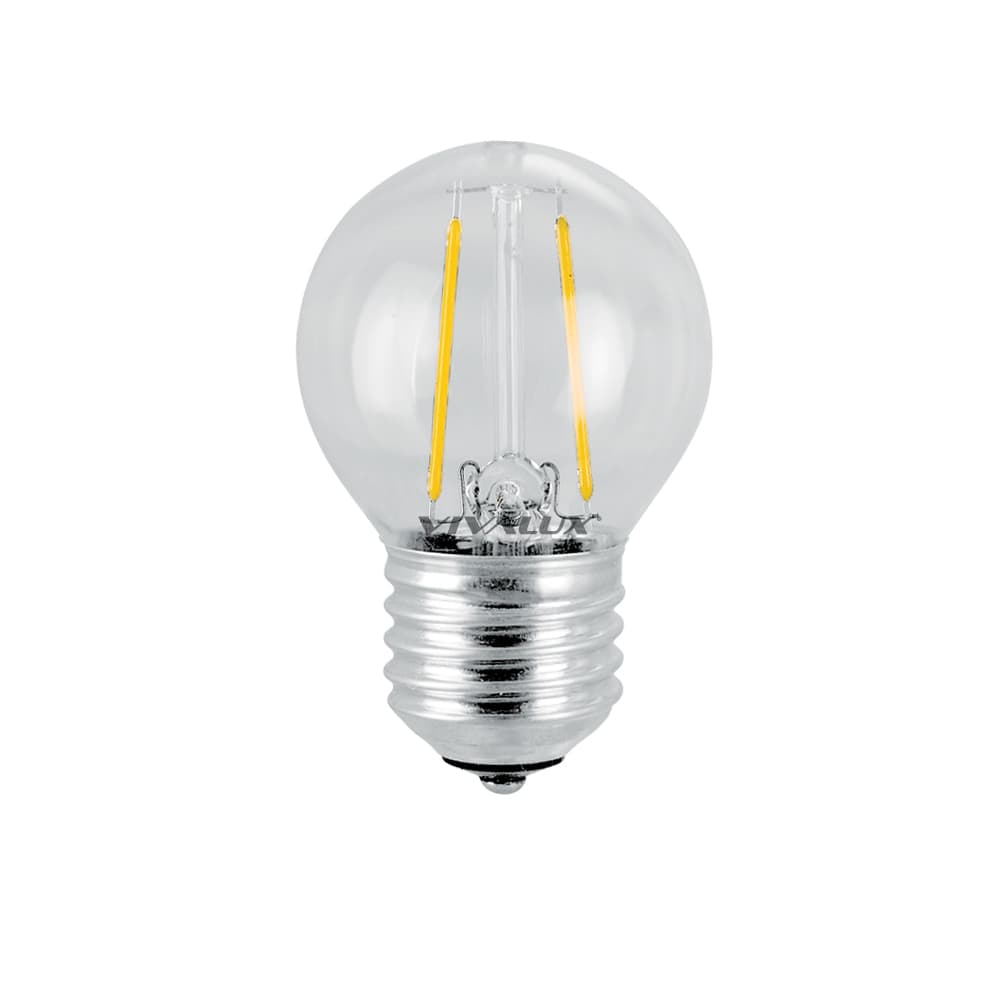 LED крушка Vivalux филамент GF45 E27 4W 4000K 