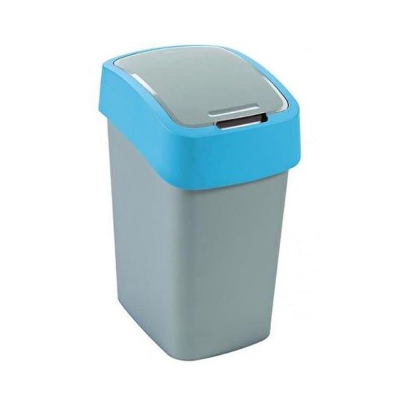 Пластмасов кош за отпадъци Pacific Flip Bin 217818 / 45л силвер/син