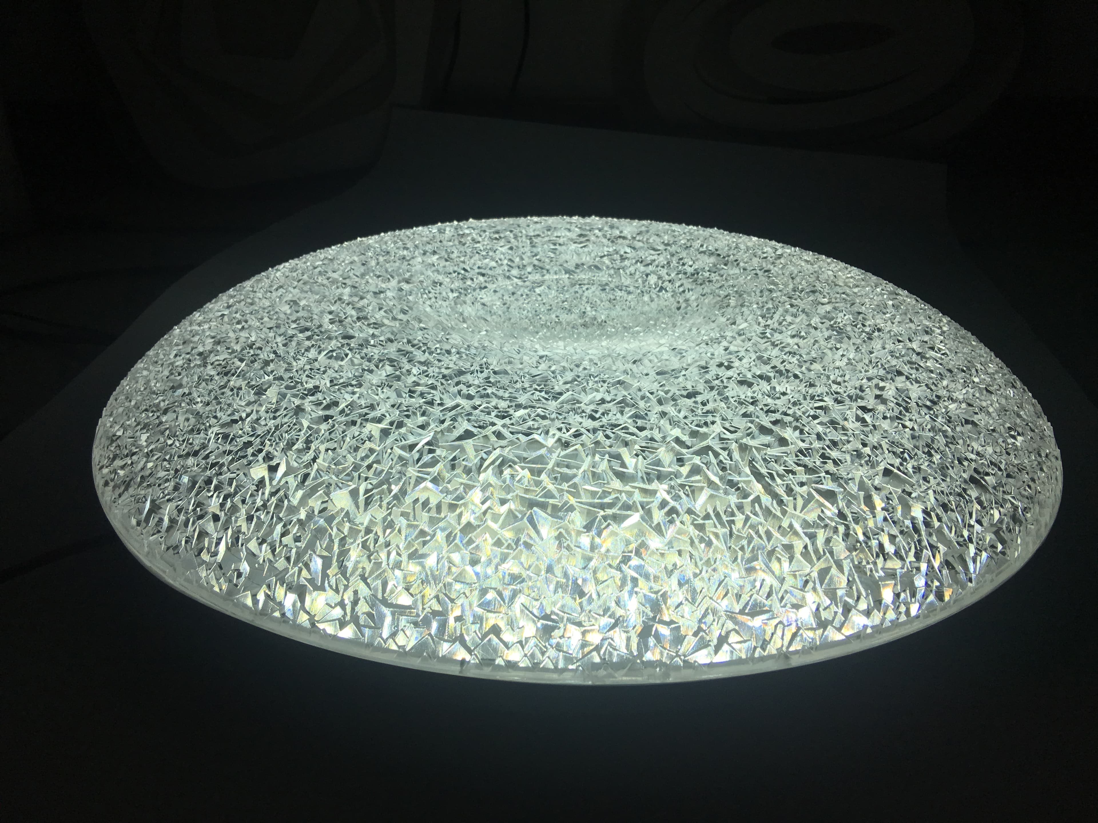 LED плафон LEDMax Glacier + дистанционно управление 60W ø49см