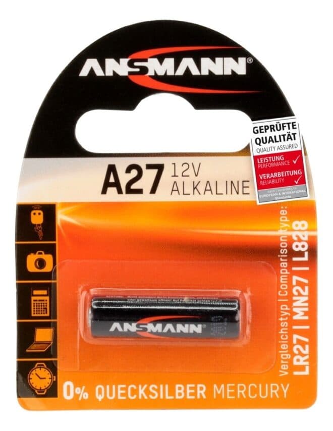 Специална алкална батерия Ansmann A27 / 12V / 1 брой