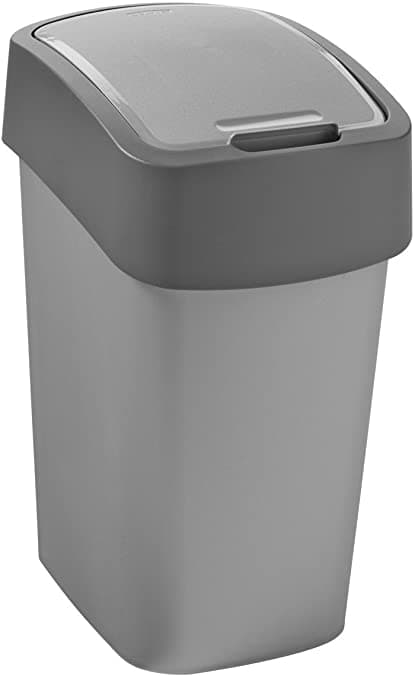 Пластмасов кош за отпадъци Pacific Flip Bin 186133  Aнтрацит/силвер 9 л