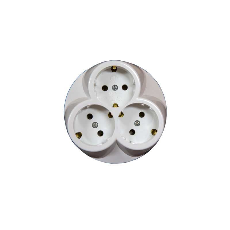 Троен разклонител SFT 04 бял 10-16А 250V 