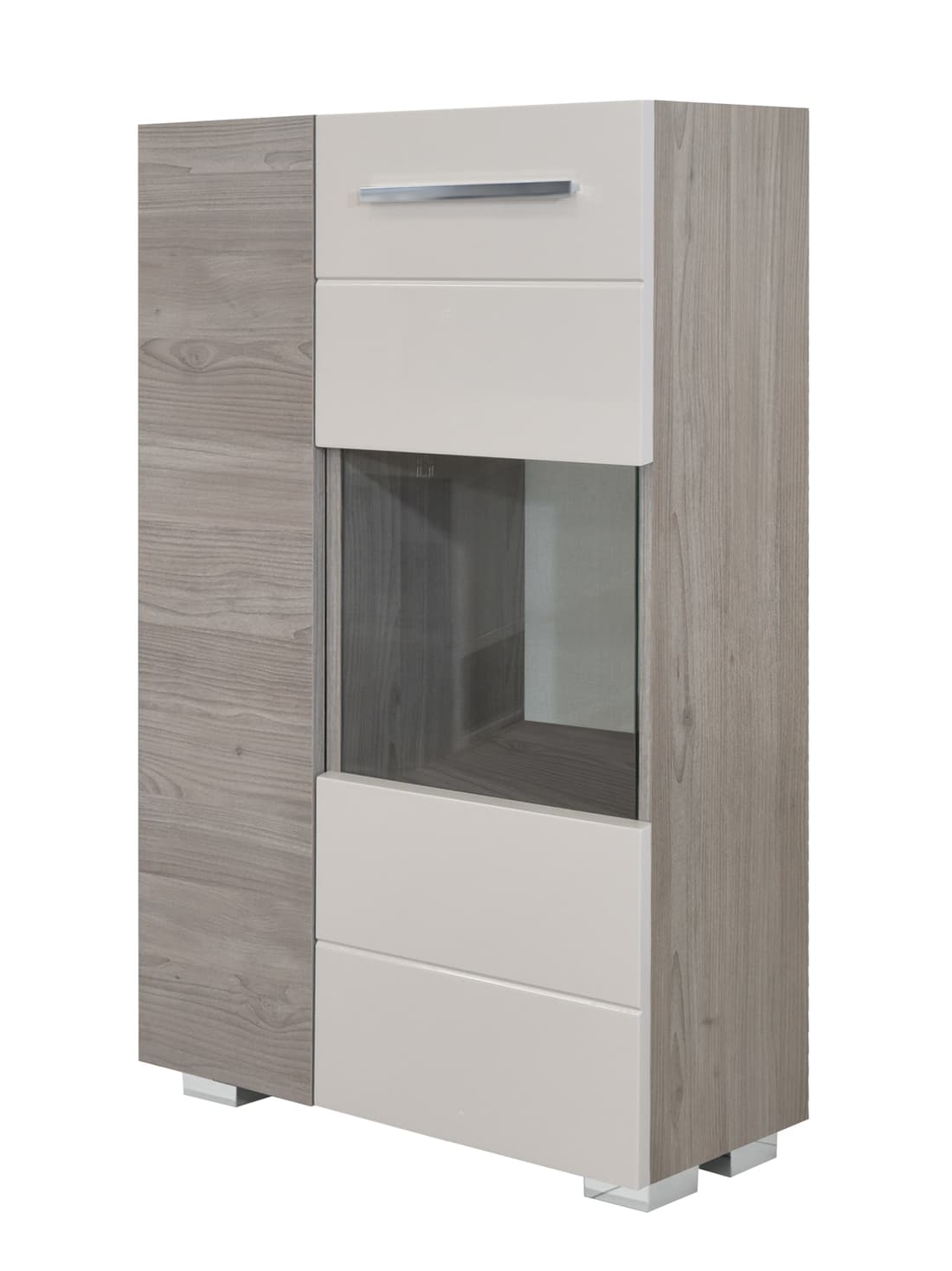 Комод Matis Barcelona Дъб Нордик + Пясък гланц