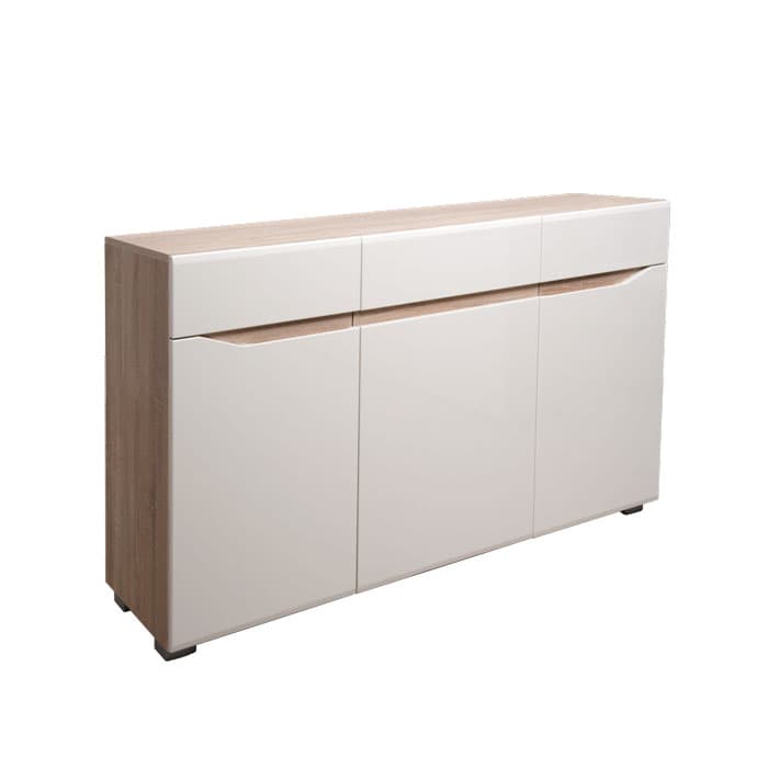 Комод Matis Veneto V160 Дъб Сонома + Беж гланц