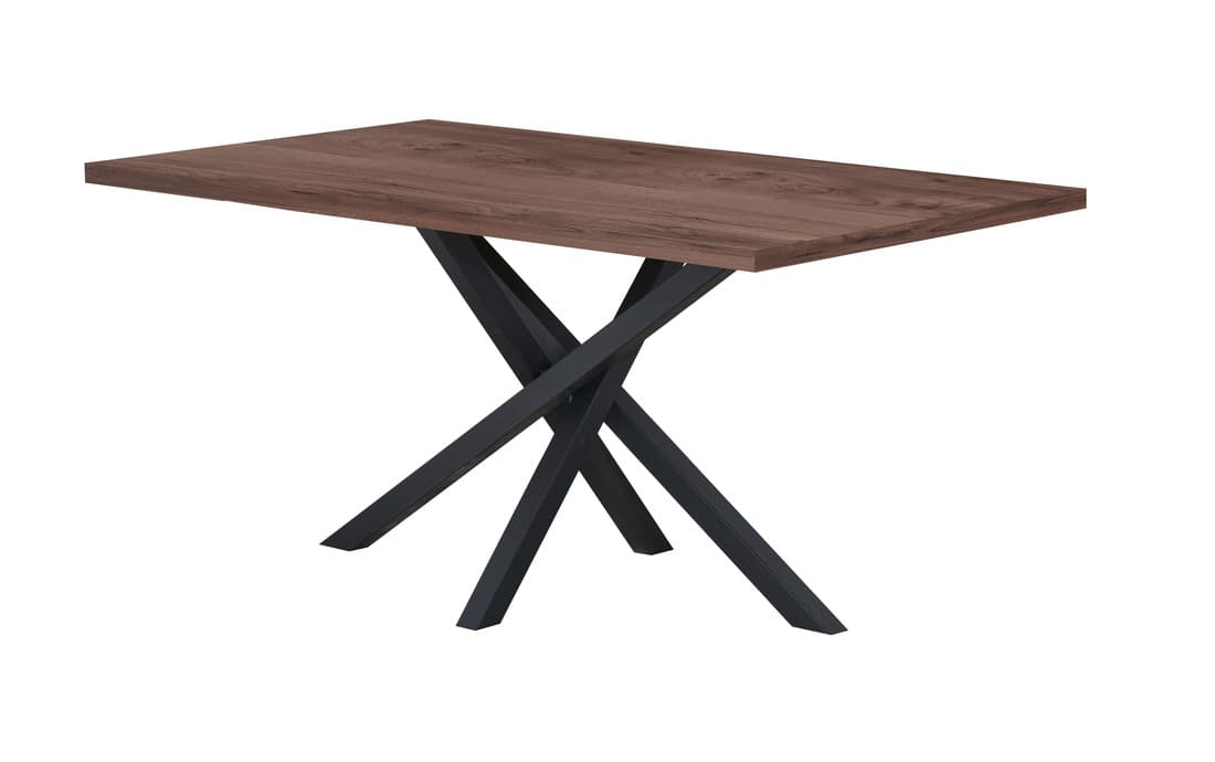 Трапезна маса Matis Pablo X 160x90см Орех Табако