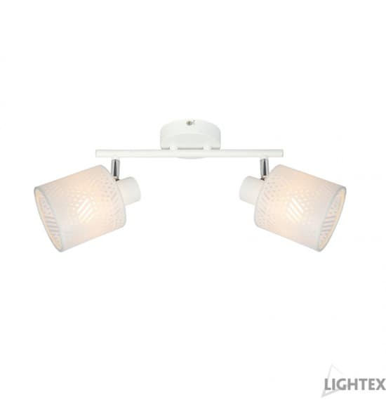 Спот Lightex Blanka 2xE14 бял 