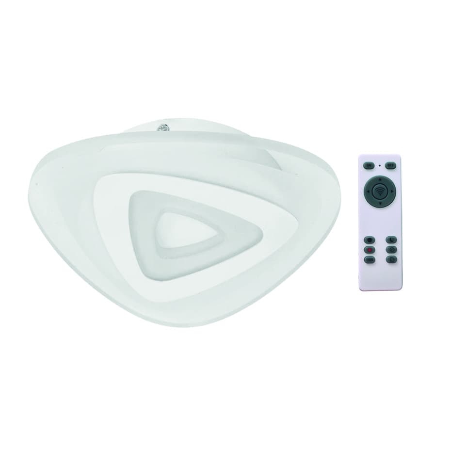 LED плафон Lightex Turn 85W 3000K+4000K с дистанционно управление 