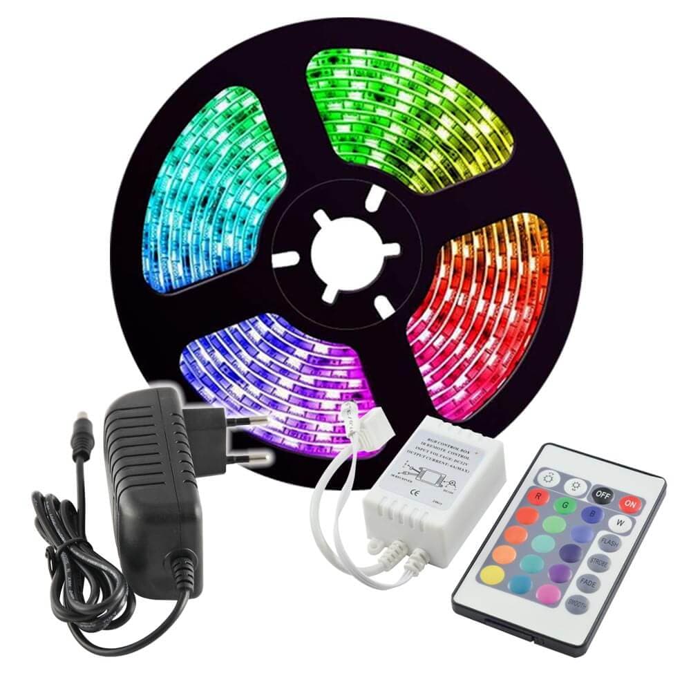 Комплект LED 60 RGB лента + захранване + контролер Vivalux 5м