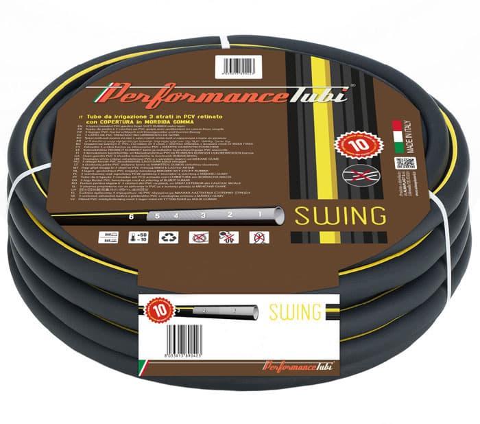 Градински трислоен маркуч Swing 1/2'' 25м 10-30 bar