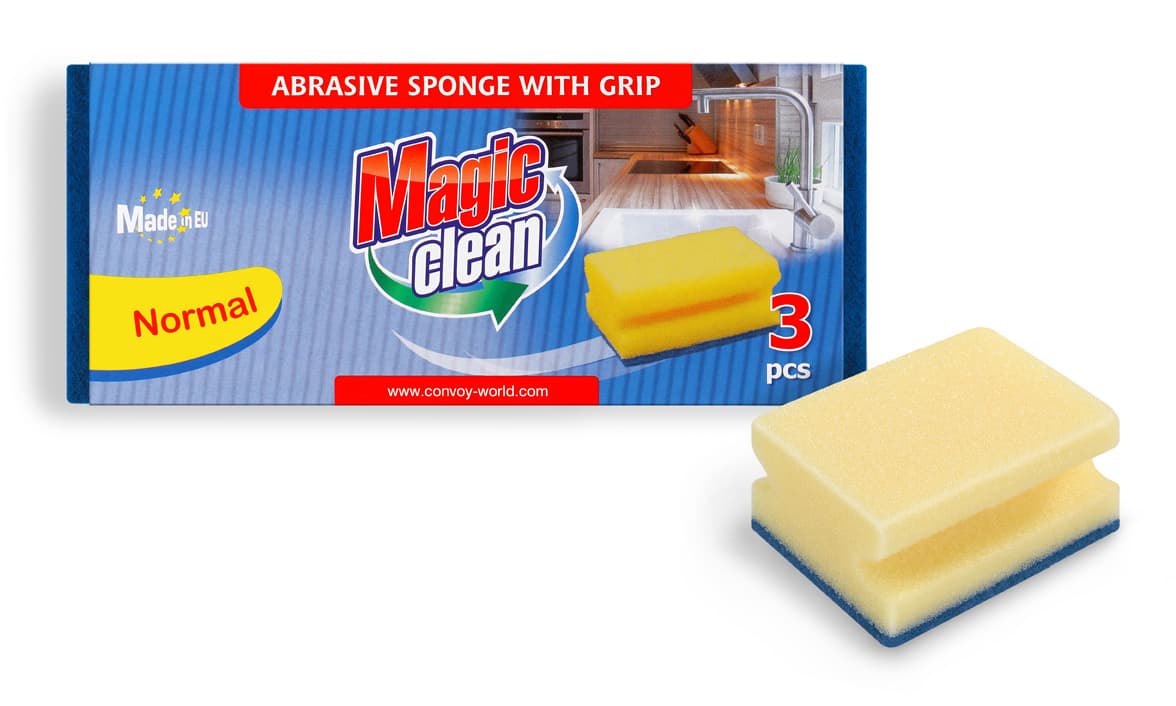 Домакинска гъба с канал Magic clean Magic 3 броя