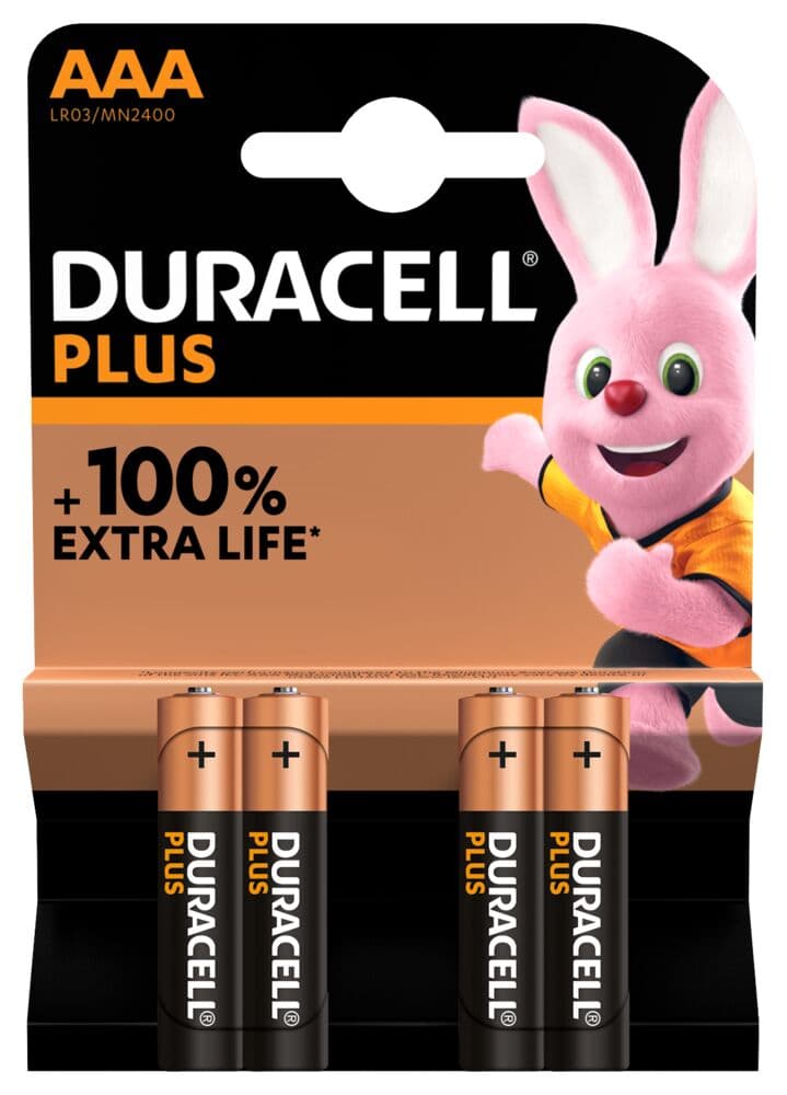 Батерия Duracell Plus MN2400 АAA / 4 броя