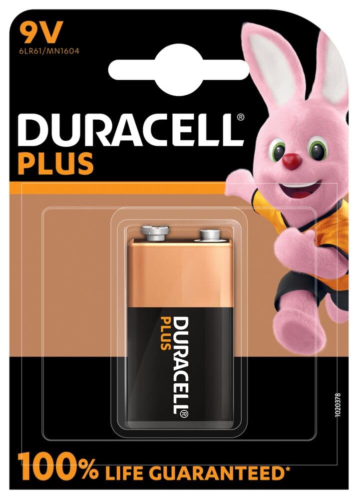 Батерия Duracell Plus MN1604 9V 1 брой