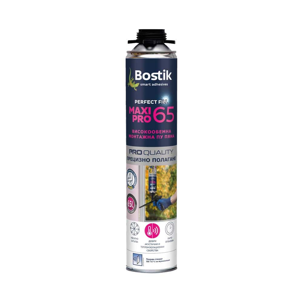 Високообемна полиуретанова пяна Bostik Maxi Pro 65 / 750мл