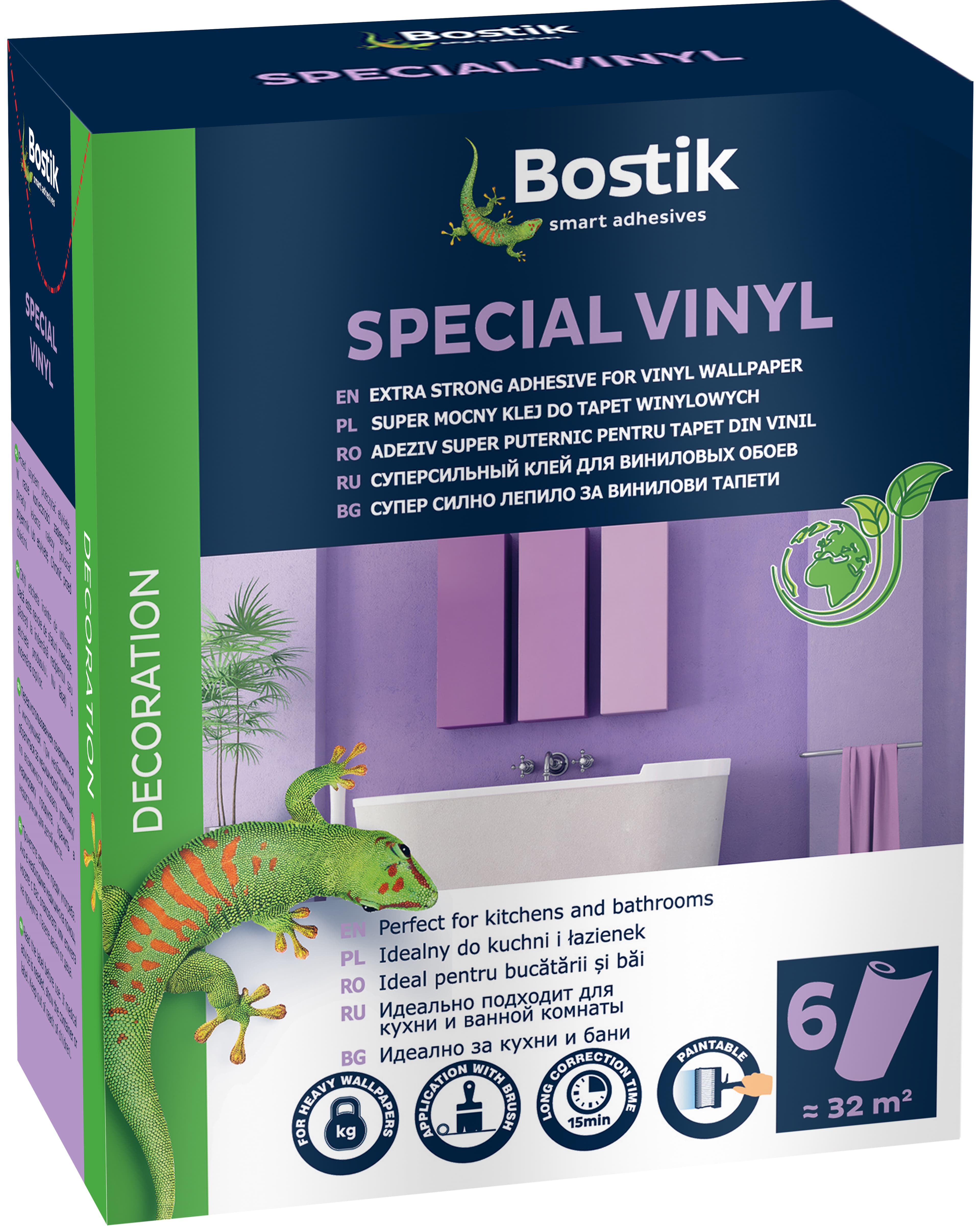 Лепило за специални, тежки и винилни тапети Bostik