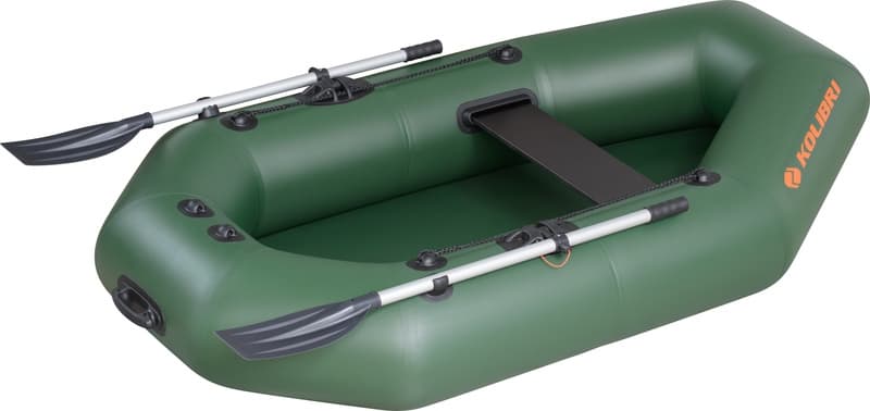 Надуваема лодка Kolibri K-220T зелена + оребрено дъно 