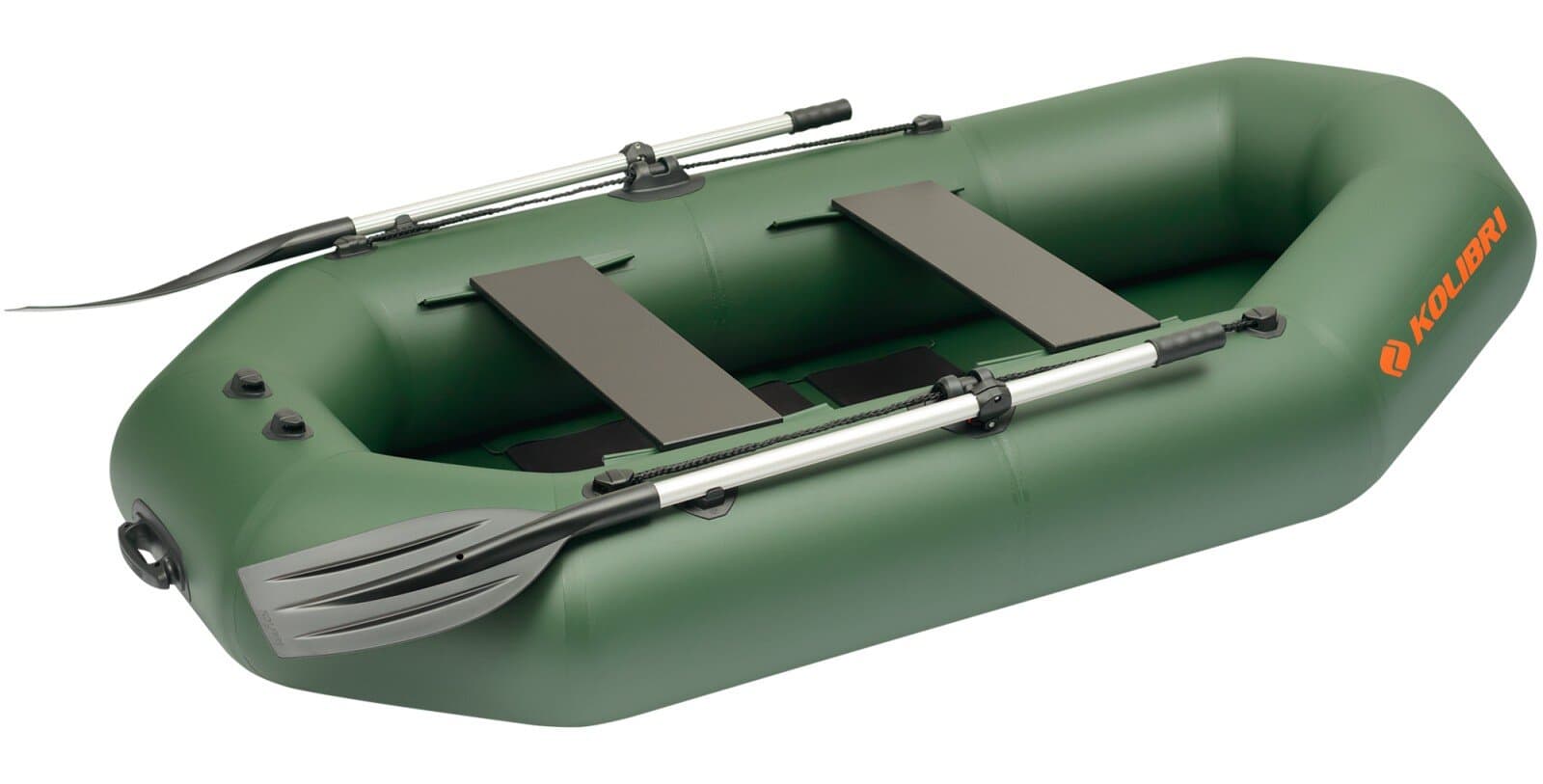 Надуваема лодка Kolibri K-270T зелена + оребрено дъно  