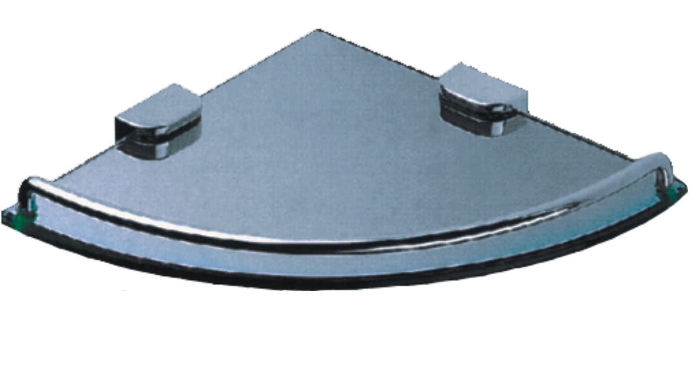 Единична ъглова стъклена лавица Inter Ceramic 2001