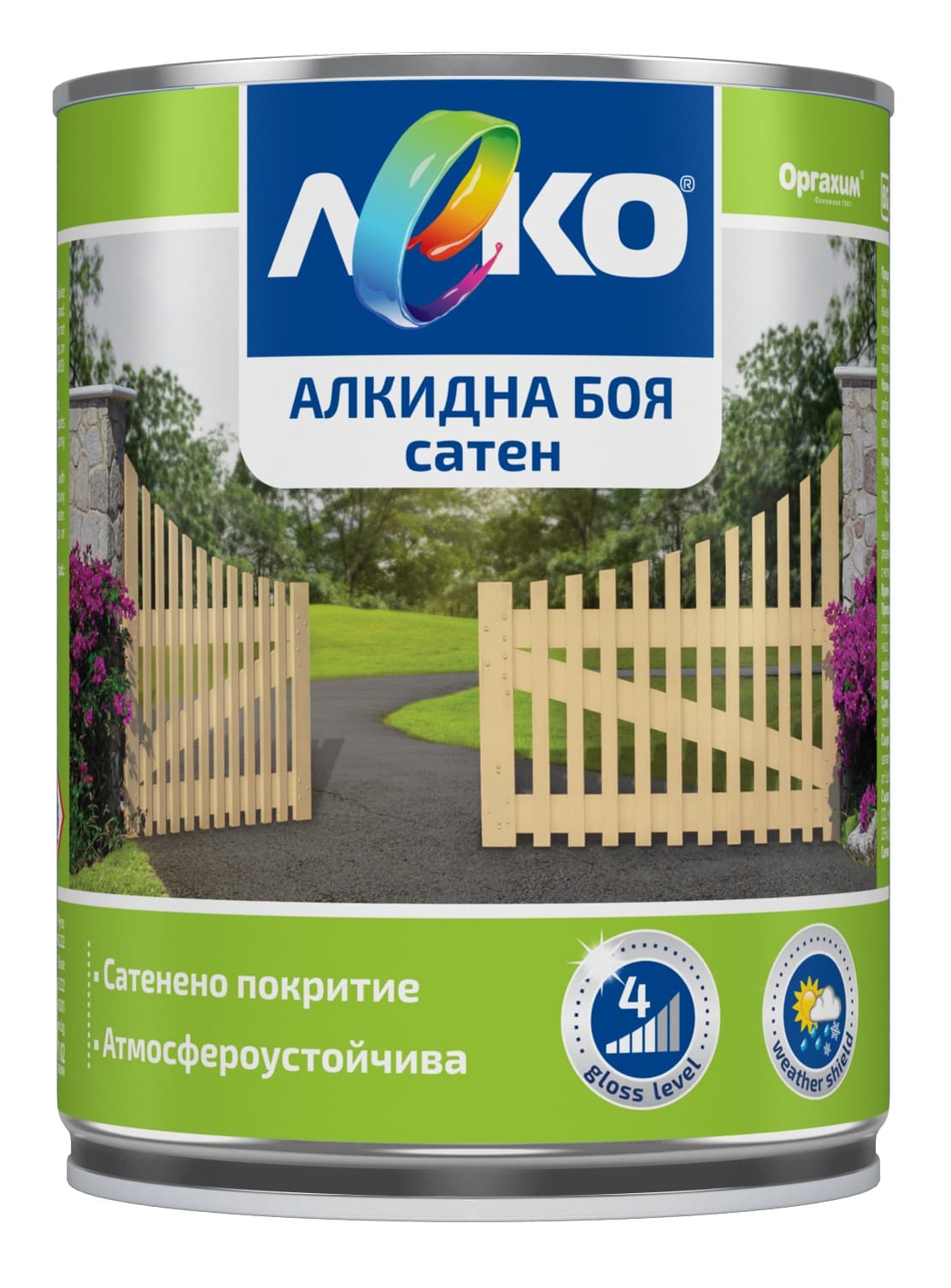 Алкидна боя Леко сатен 650мл светлосива