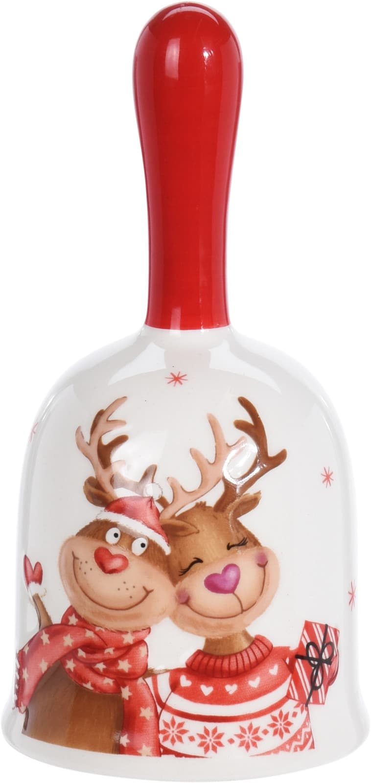 Коледен звънец Reindeer 7x13см