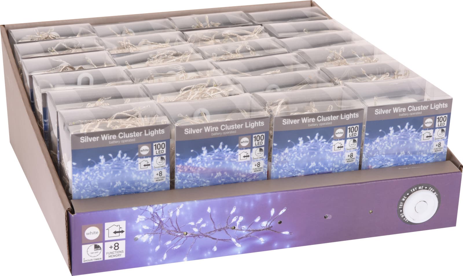 Коледни лампички Silverwire 100 LED бели