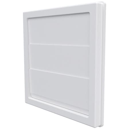 Изходна решетка с жалюзи и фланец ASA plastic 1515K10F ø100/150х150мм бяла 