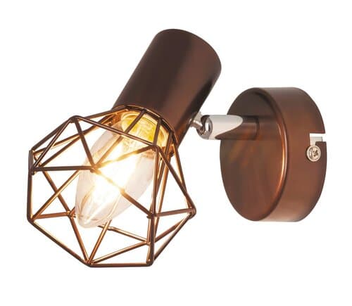 Спот Ziel Lighting SE-W011-1 E14 кафяв
