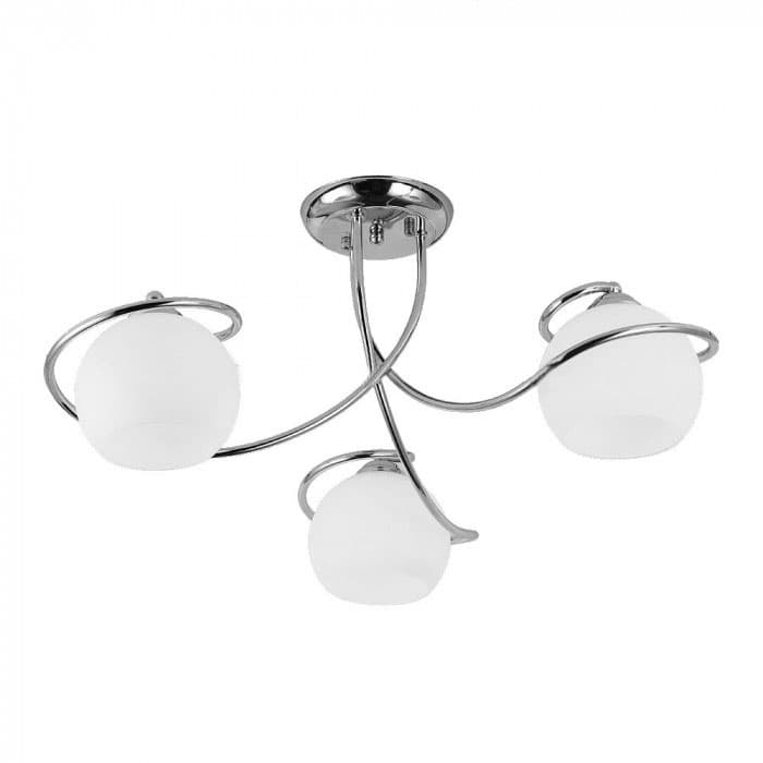 Полилей Ziel Lighting SE-C6005-3 E27 бял+хром