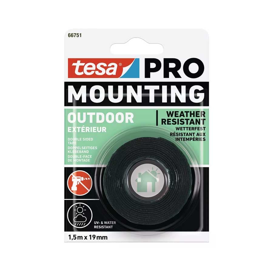 Монтажна лента за външна употреба Tesa PRO 1.5м x 19мм