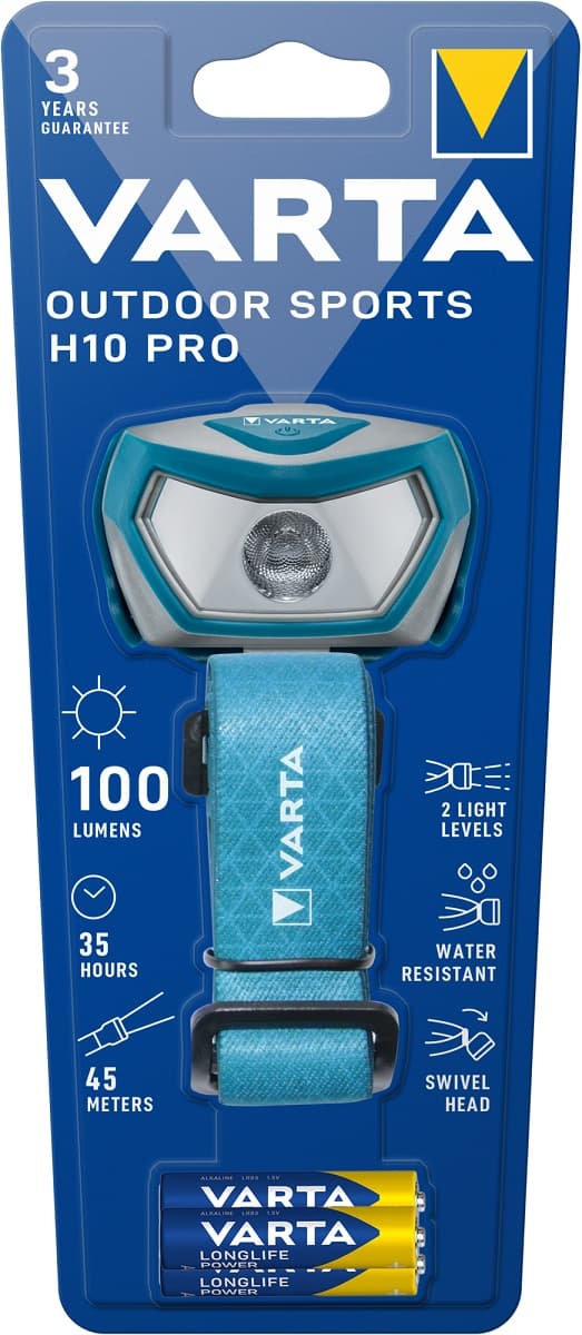 Челник Varta 16650 Outdoor Sports H10 Pro 3AAA