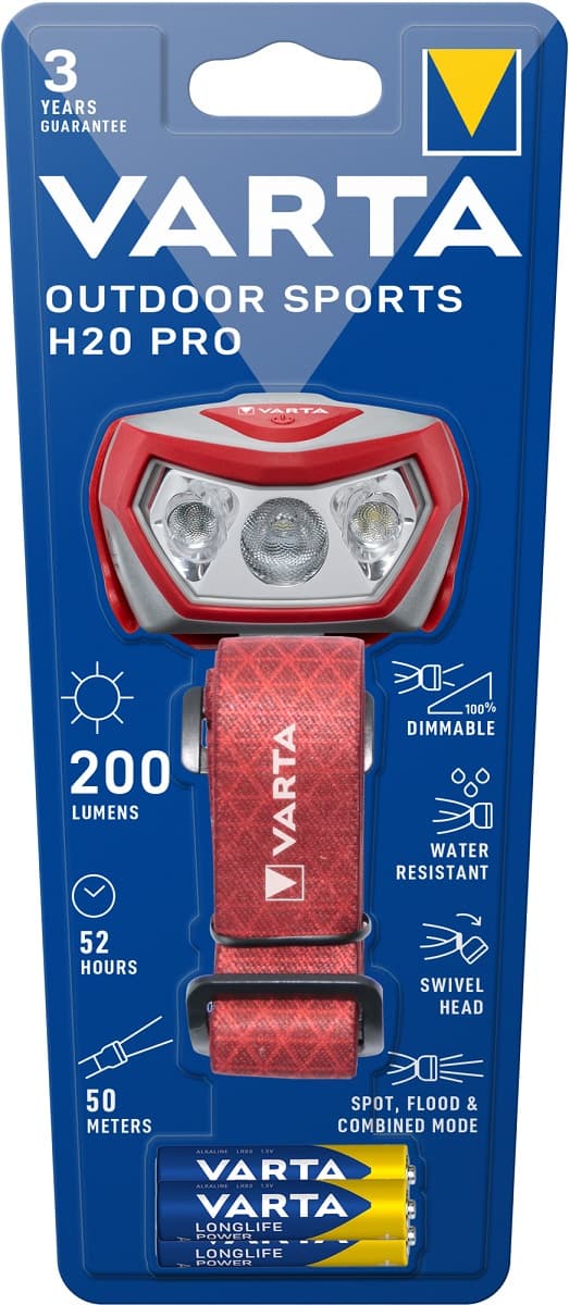 Челник Varta 17650 Outdoor sports H20 Pro 3AAA