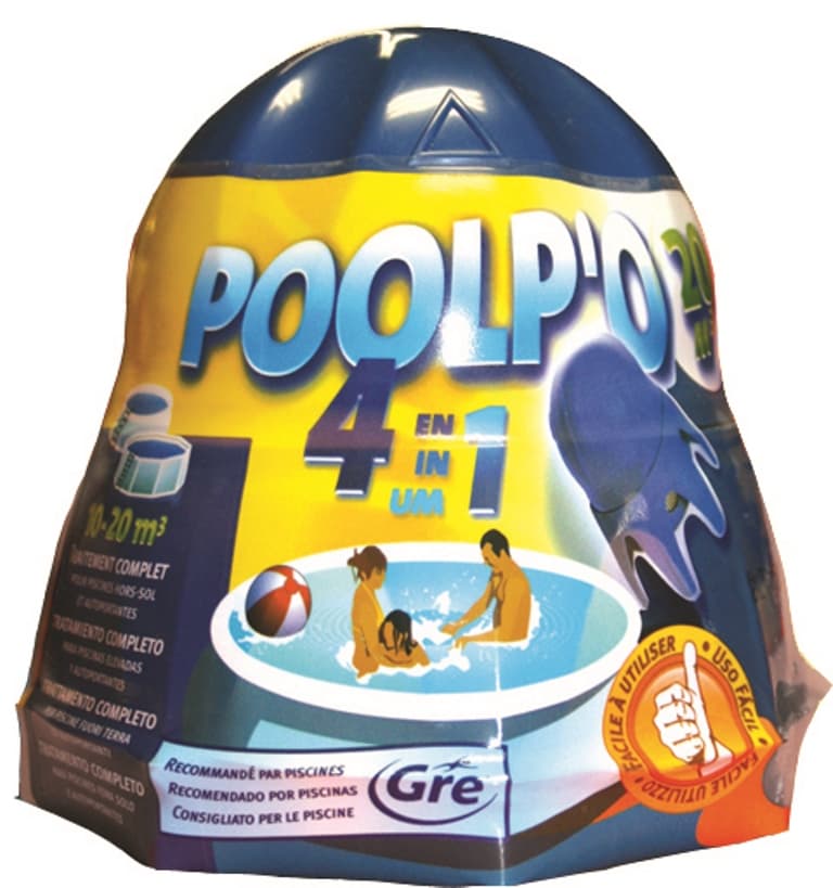 Мултифункционален препарат за басейни Poolp`O 4 в 1 таблетка 0.5кг  
