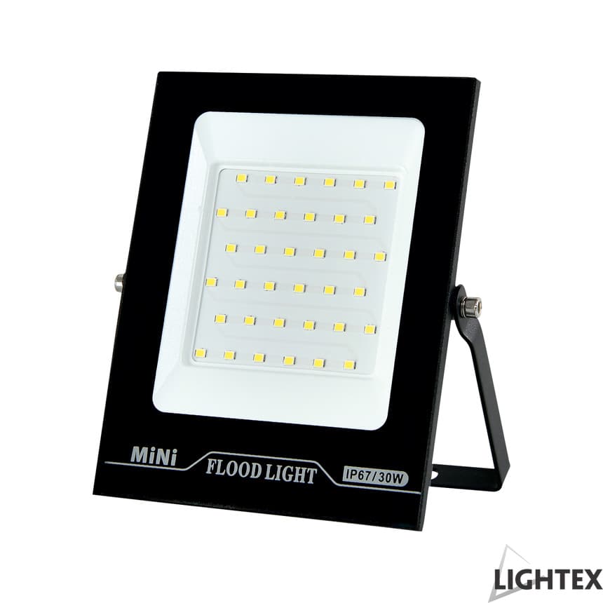 LED прожектор Lightex Mini II черен 30W CW 6500K IP65 