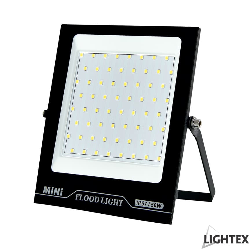 LED прожектор Lightex Mini II черен 50W CW 6500K IP65 