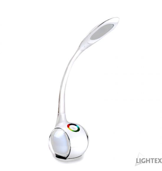 Настолна LED лампа Lightex Kasa II 5.5W 4000K + RGB + сензорен димер 