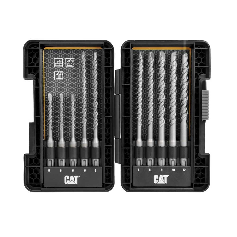 Комплект свредлa CAT DA03901 SDS+ / 10 броя 
