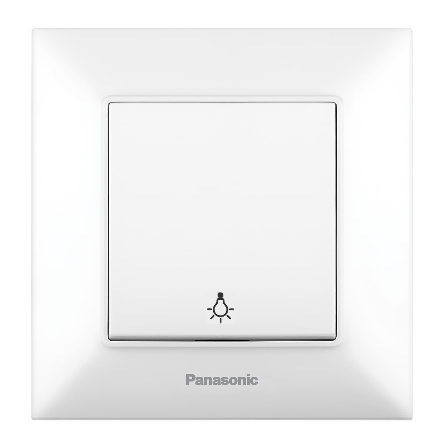 Стълбищен ключ Аркедия Слим Panasonic бял 