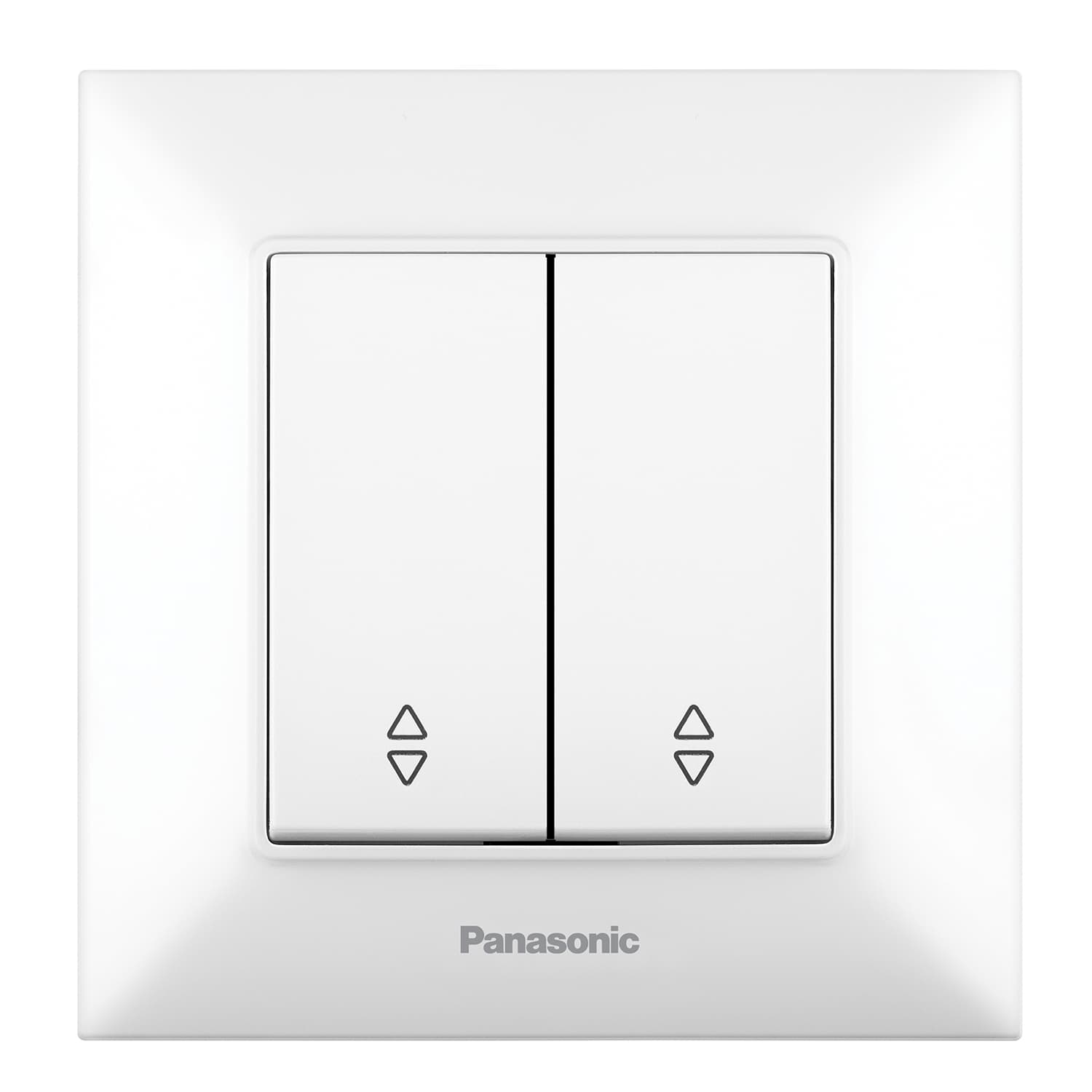 Девиаторен двоен ключ Аркедия Слим Panasonic бял 