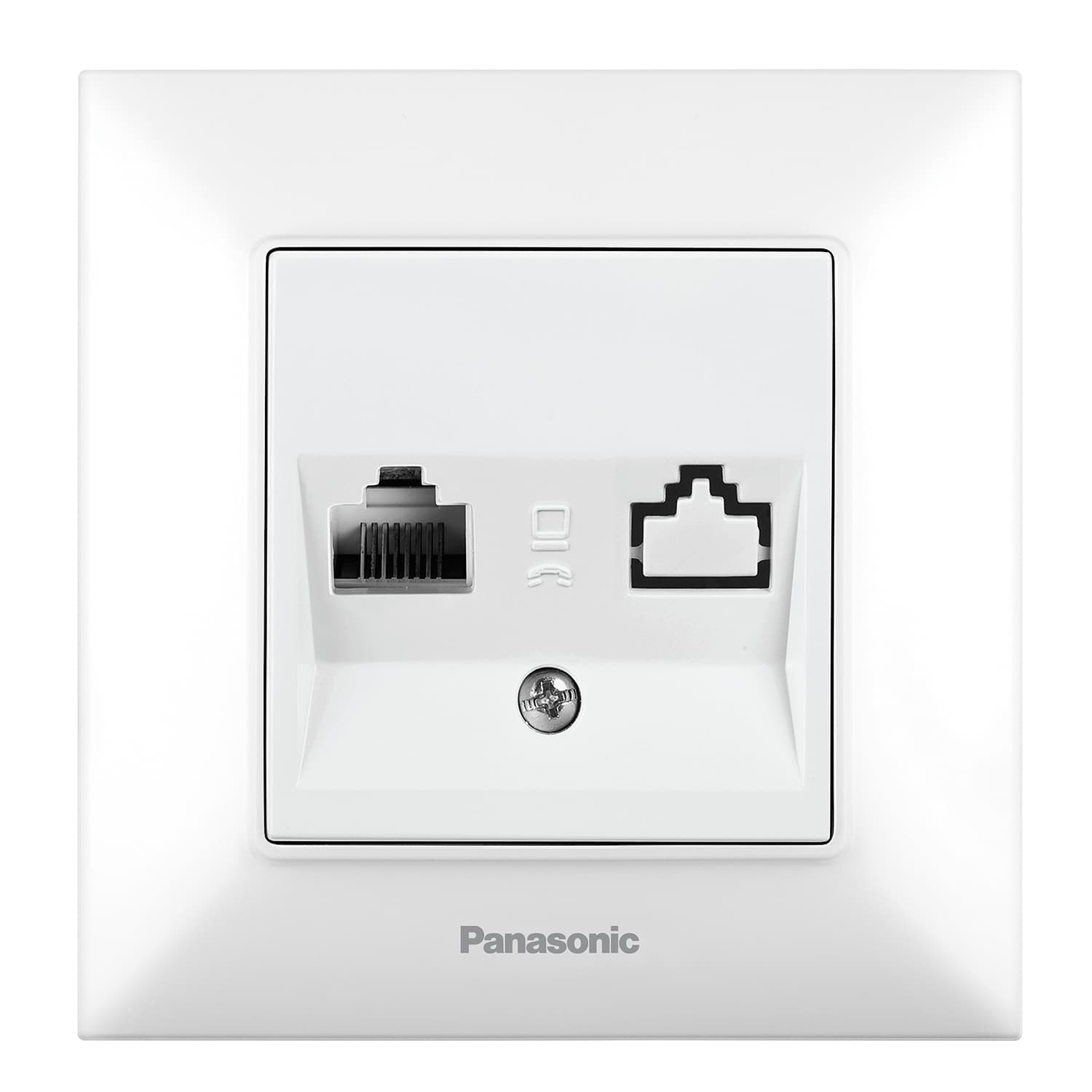 Компютърна розетка CAT5e Аркедия Слим Panasonic бяла