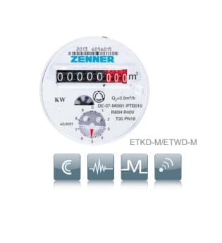 Водомер без холендри Zenner ETWD-M ТВ 3/4"