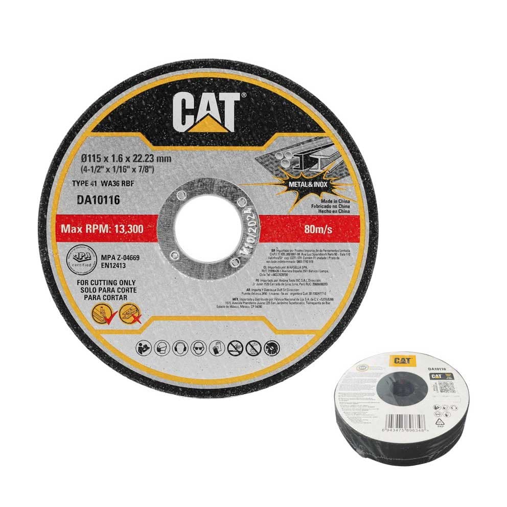 Диск за метал CAT DA10116-1 / 115х1.6мм 