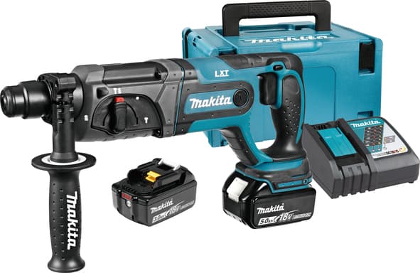 Акумулаторен перфоратор Makita DHR241RFJ 18V 2х3Ah + зарядно + куфар