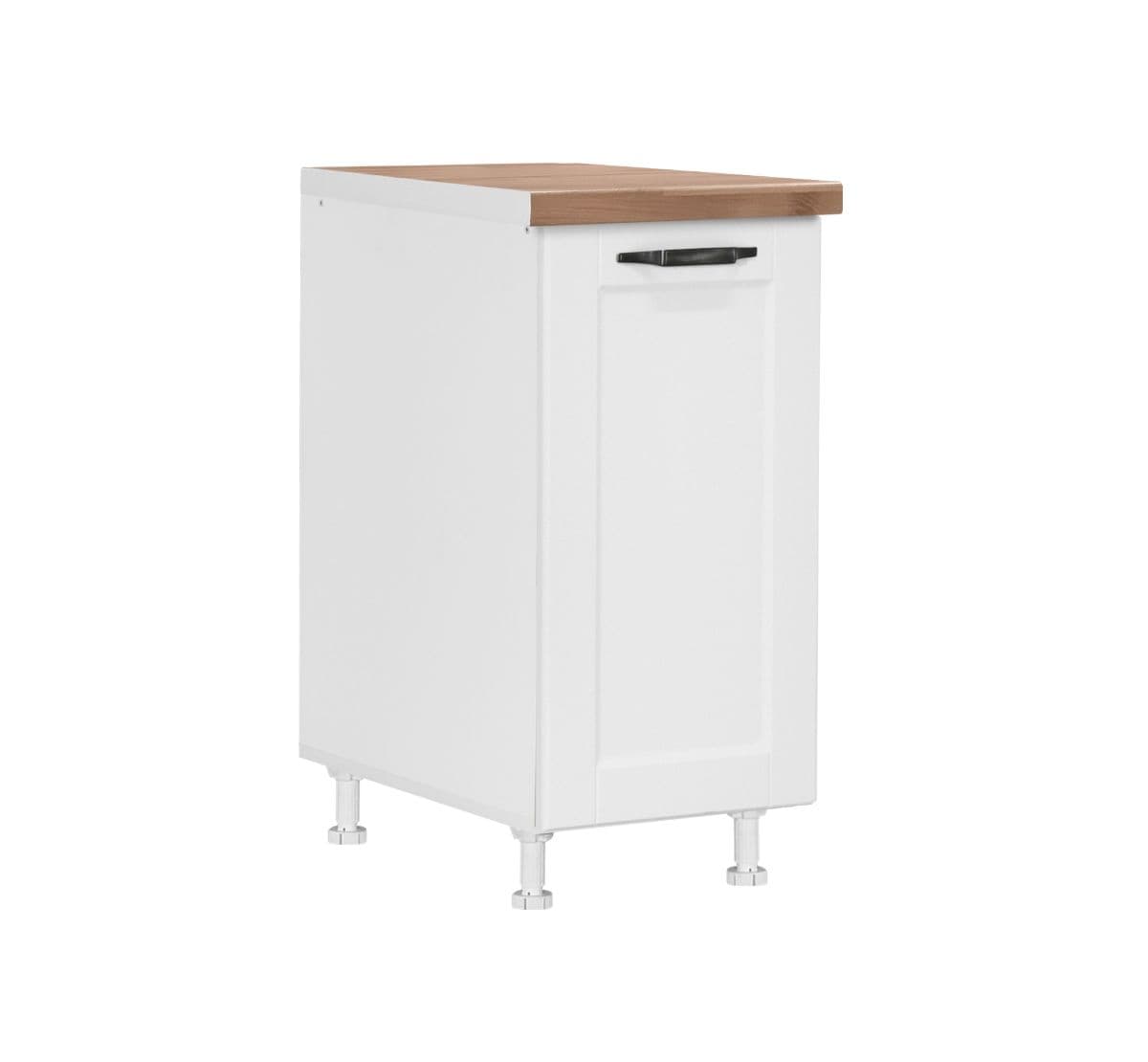Долен шкаф с една врата и рафт Matis D40 Contempo бял