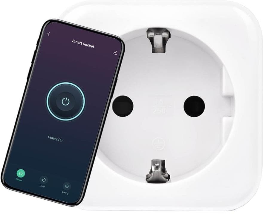 Smart контакт Commel WiFi единичен 16A 3680W 
