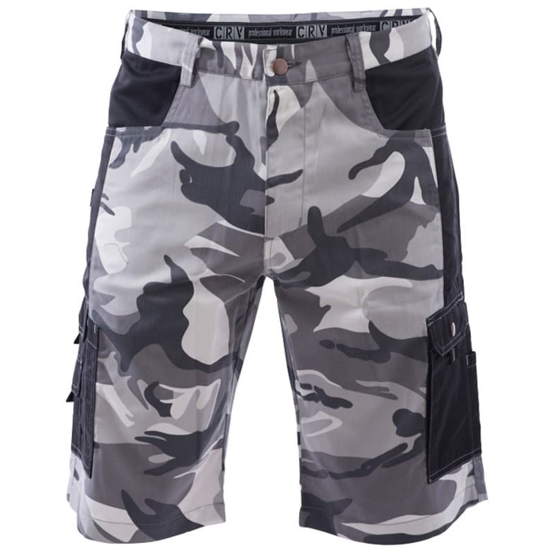 Къс панталон Crambe Shorts сив камуфлаж 3XL