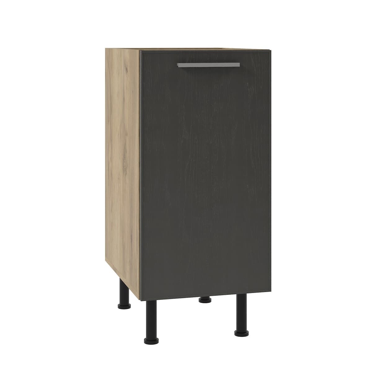 Долен шкаф с една врата Sky Loft H40 Графит/Сиво