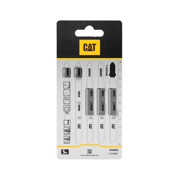 Нож за прободен трион за дърво CAT DA06003 T101B 50CrV 5 броя
